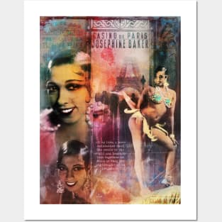 Collage Art Josephine Baker Posters and Art